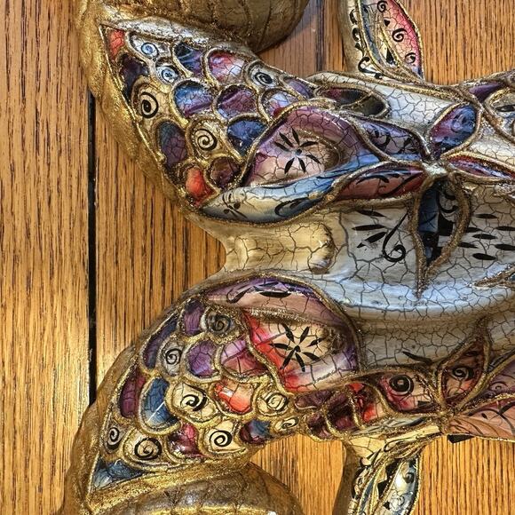 Gold Horns Devil Demon w/ Mystical Venetian Costume Party Cosplay Part Mask READ - Picture 10 of 15